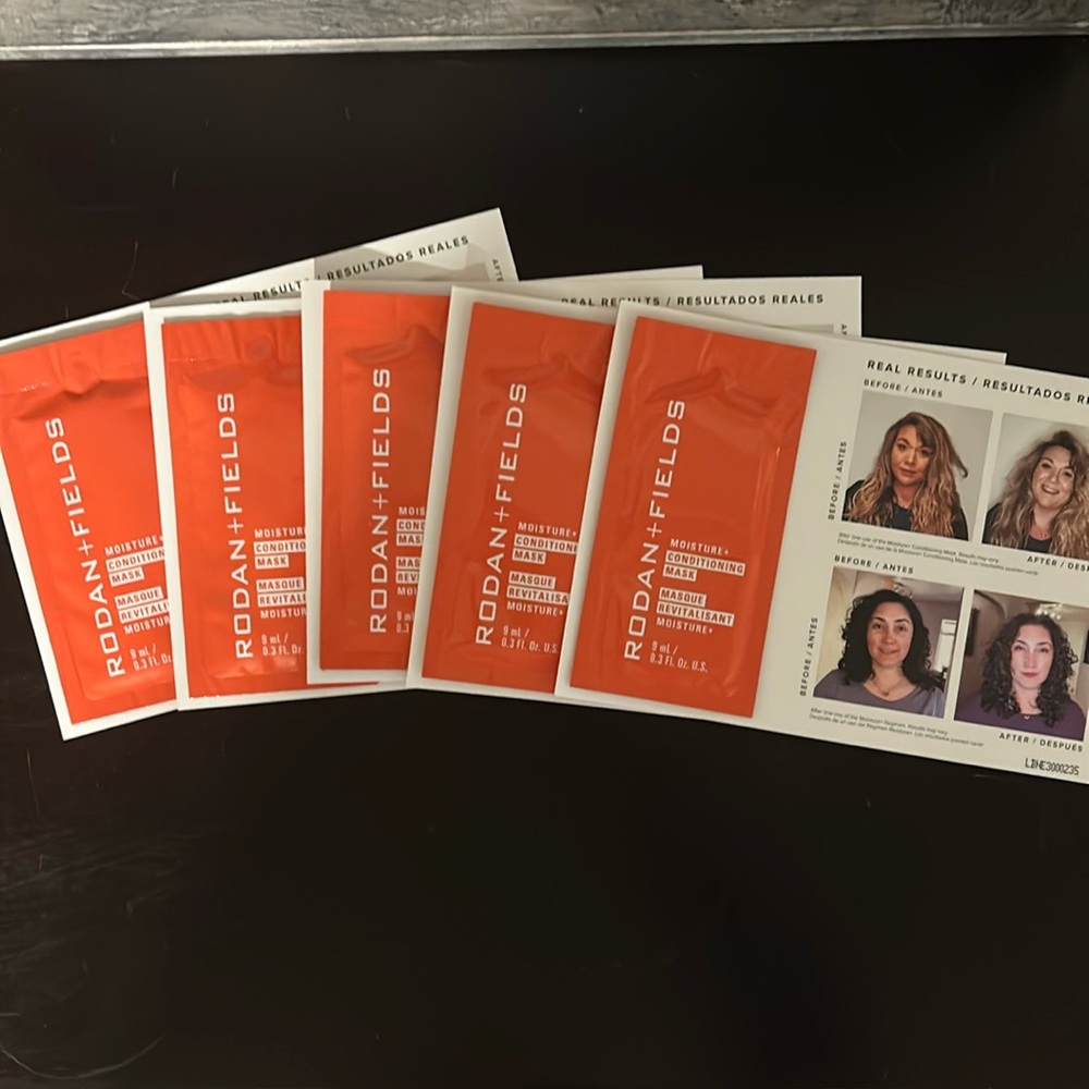 R+F Moisture+ Conditioning Mask: 10 sample cards
